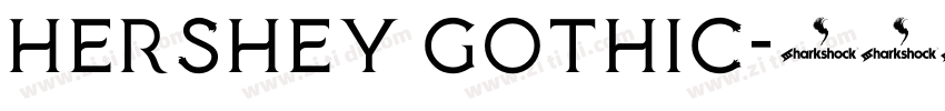 Hershey Gothic字体转换